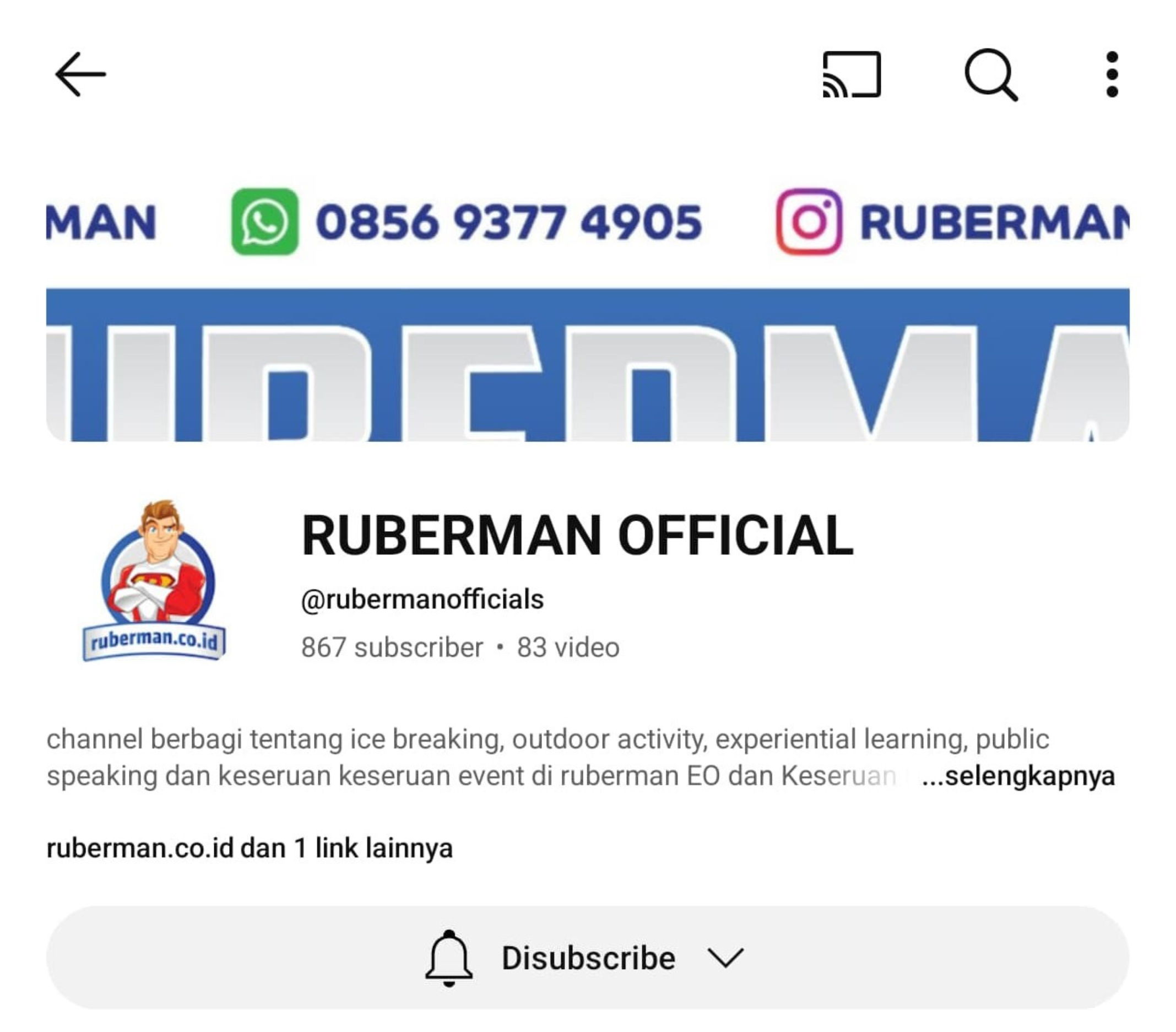 Subscribe Youtube : RUBERMAN OFFICIAL