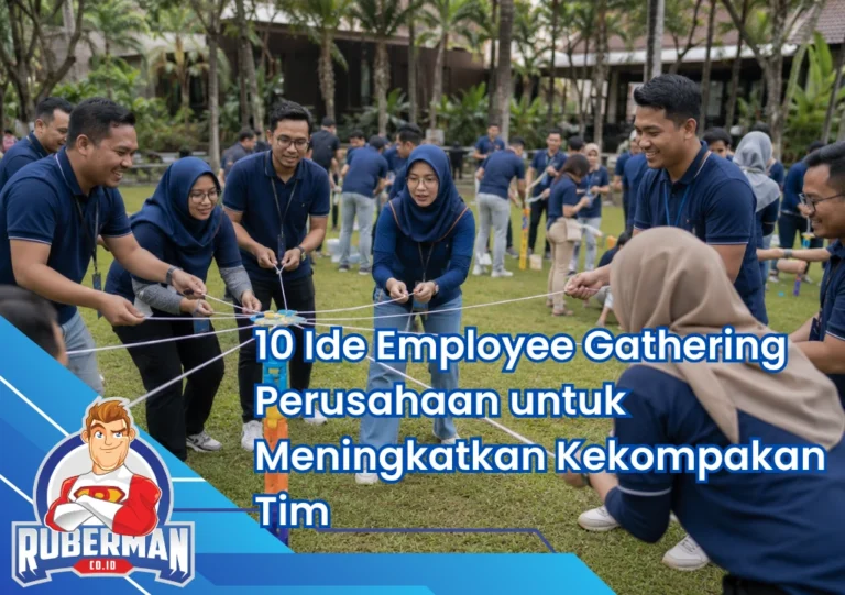 Featured Image Employee gathering perusahaan dengan aktivitas kolaboratif yang meningkatkan employee engagement dan kekompakan tim