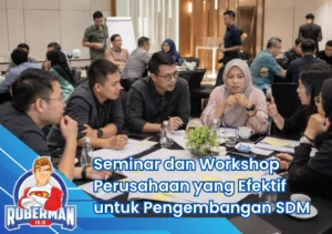 Featured Image Peserta seminar dan workshop perusahaan mengikuti diskusi kelompok interaktif untuk pengembangan kompetensi kerja