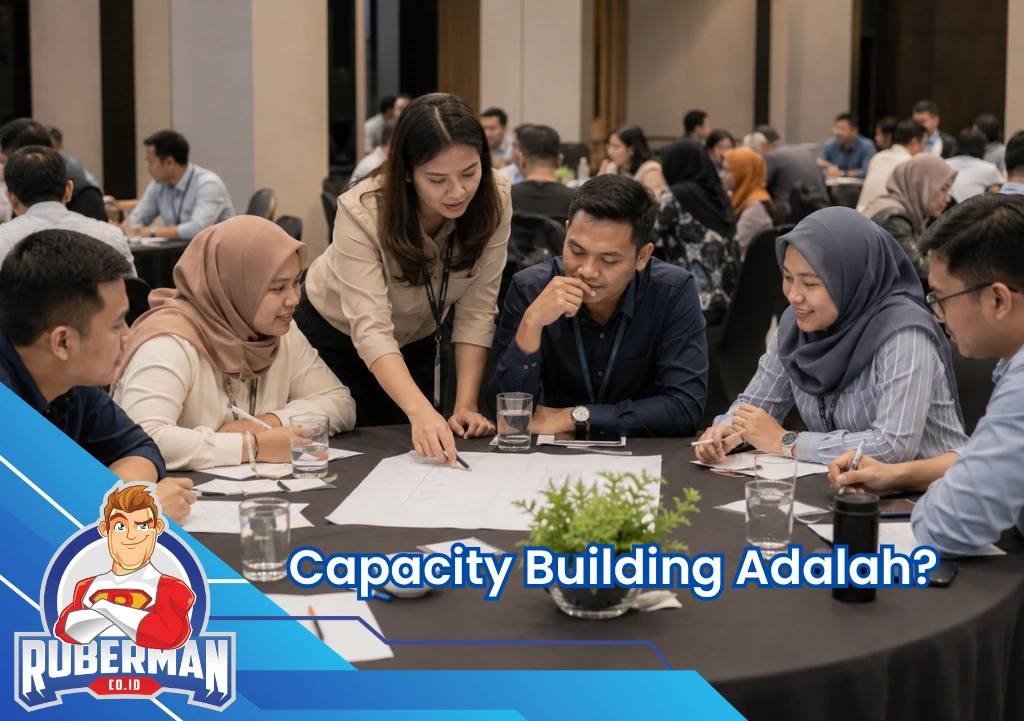 Ruberman Event Organizer 17 Capacity building adalah strategi perusahaan untuk meningkatkan kompetensi SDM, kolaborasi tim, dan pengembangan organisasi melalui pelatihan interaktif