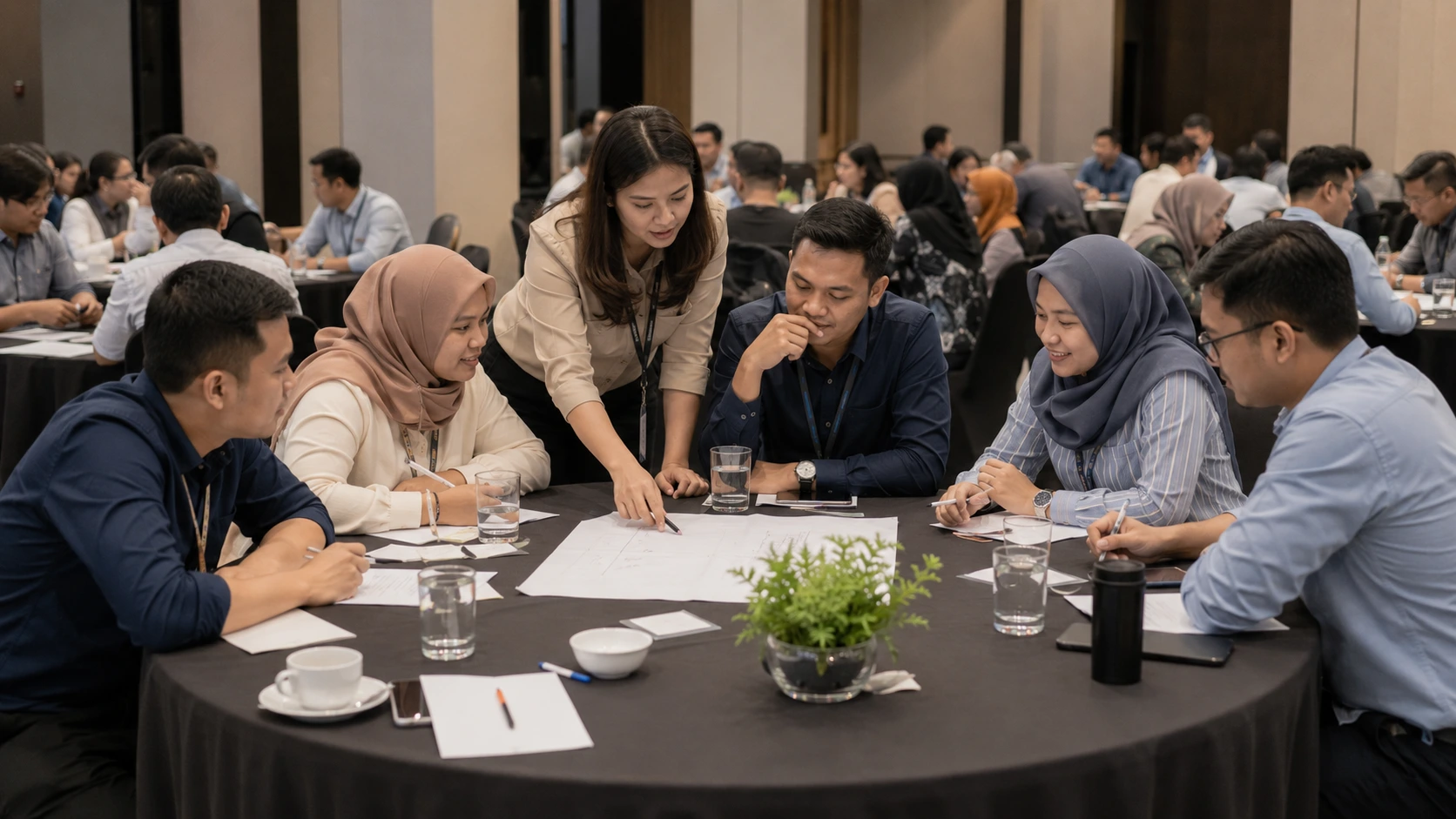 Capacity Building Adalah: Pengertian, Manfaat, dan Cara Meningkatkan Kinerja Tim Perusahaan 1 Capacity building adalah strategi perusahaan untuk meningkatkan kompetensi SDM, kolaborasi tim, dan pengembangan organisasi melalui pelatihan interaktif