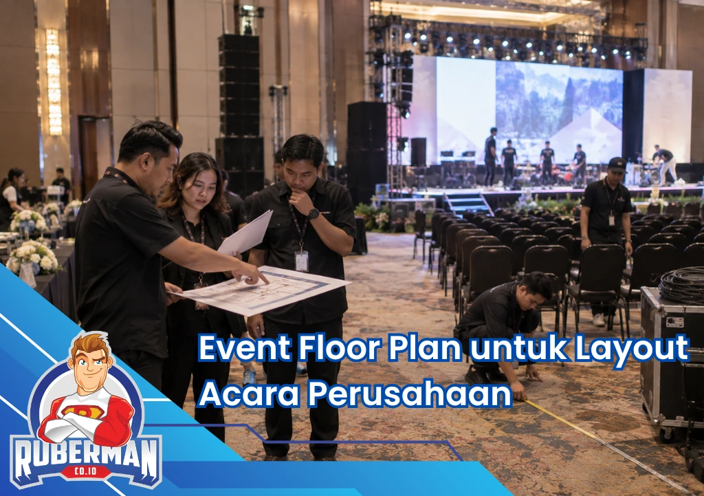 Ruberman Event Organizer 17 Event Floor Plan untuk Layout Acara Perusahaan